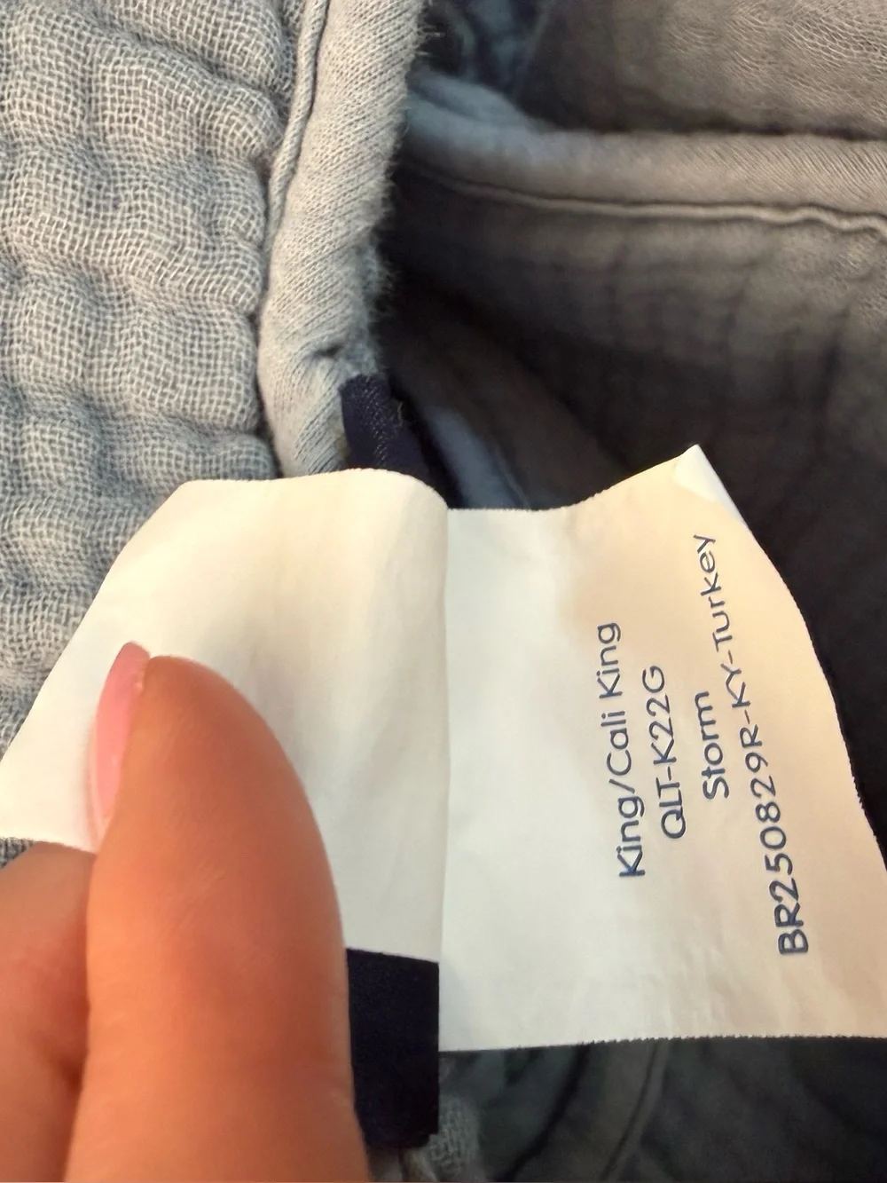 Brooklinen Storm Breezewave Cotton King/Cal King Comforter